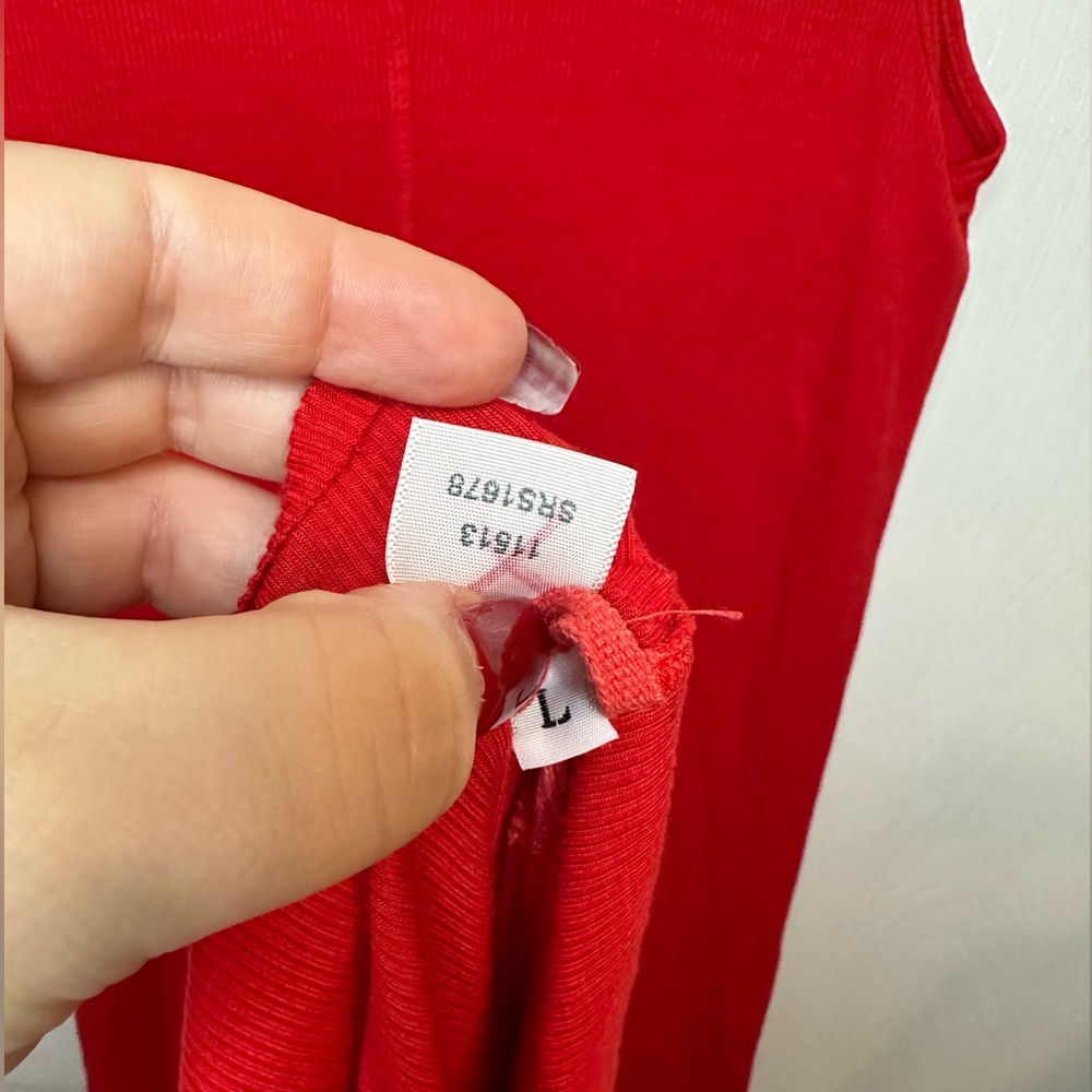 Enza Costa Midi Dress Bodycon ribbed Sz.L NWOT Sample - Picture 2 of 3